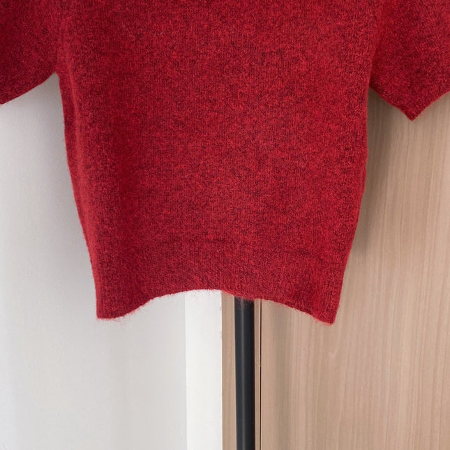 PRADA 25S SHORT-SLEEVE KNIT TOP 393