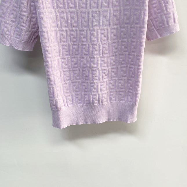 FENDI 26S SHORT SLEEVE KNIT T-SHIRT 217