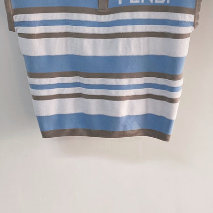 FENDI 26S SHORT SLEEVE KNIT POLO 137