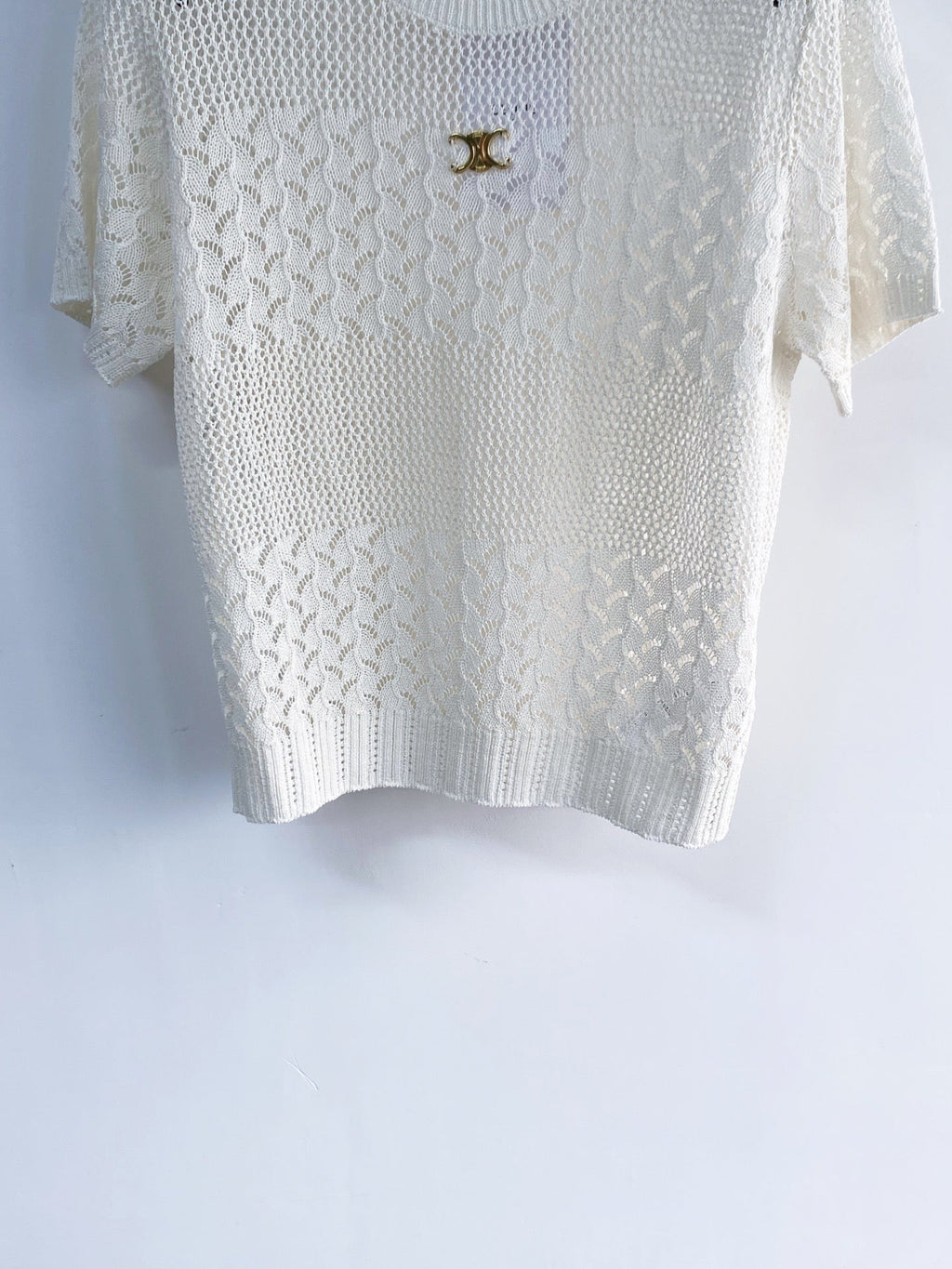 CELINE 26S KNIT SHORT SLEEVE TOP 213