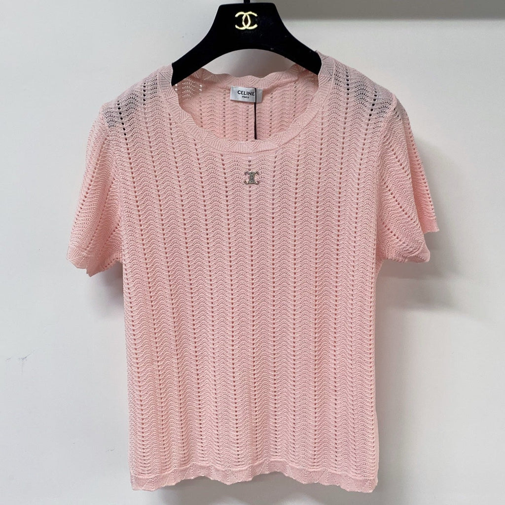 CELINE 26S KNIT SHORT SLEEVE SWEATER 195