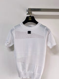 CHANEL 26S SHORT-SLEEVE KNIT TOP STYLE 1086
