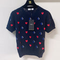 FENDI 26S KNIT SHORT SLEEVE KNIT TOP 031