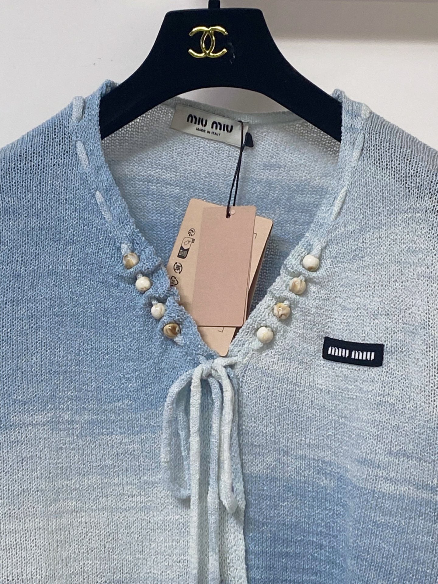 MIUMIU 26S SHORT-SLEEVED SWEATER STYLE 1131
