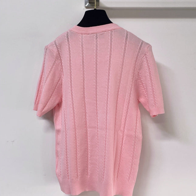 MIUMIU 26S SHORT-SLEEVED SWEATER STYLE 1119