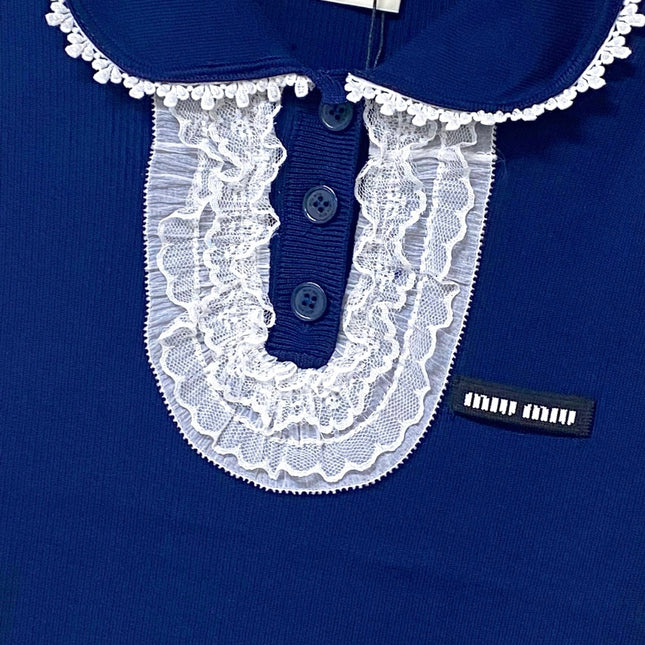 MIUMIU 26S SLEEVELESS POLO TOP STYLE 1051