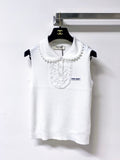 MIUMIU 26S SLEEVELESS POLO TOP STYLE 1050