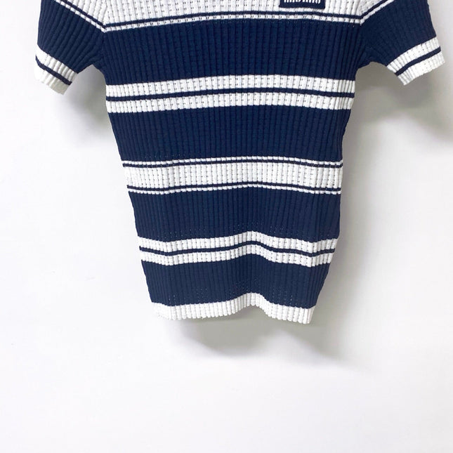 MIUMIU 26S SHORT-SLEEVED SWEATER STYLE 1058