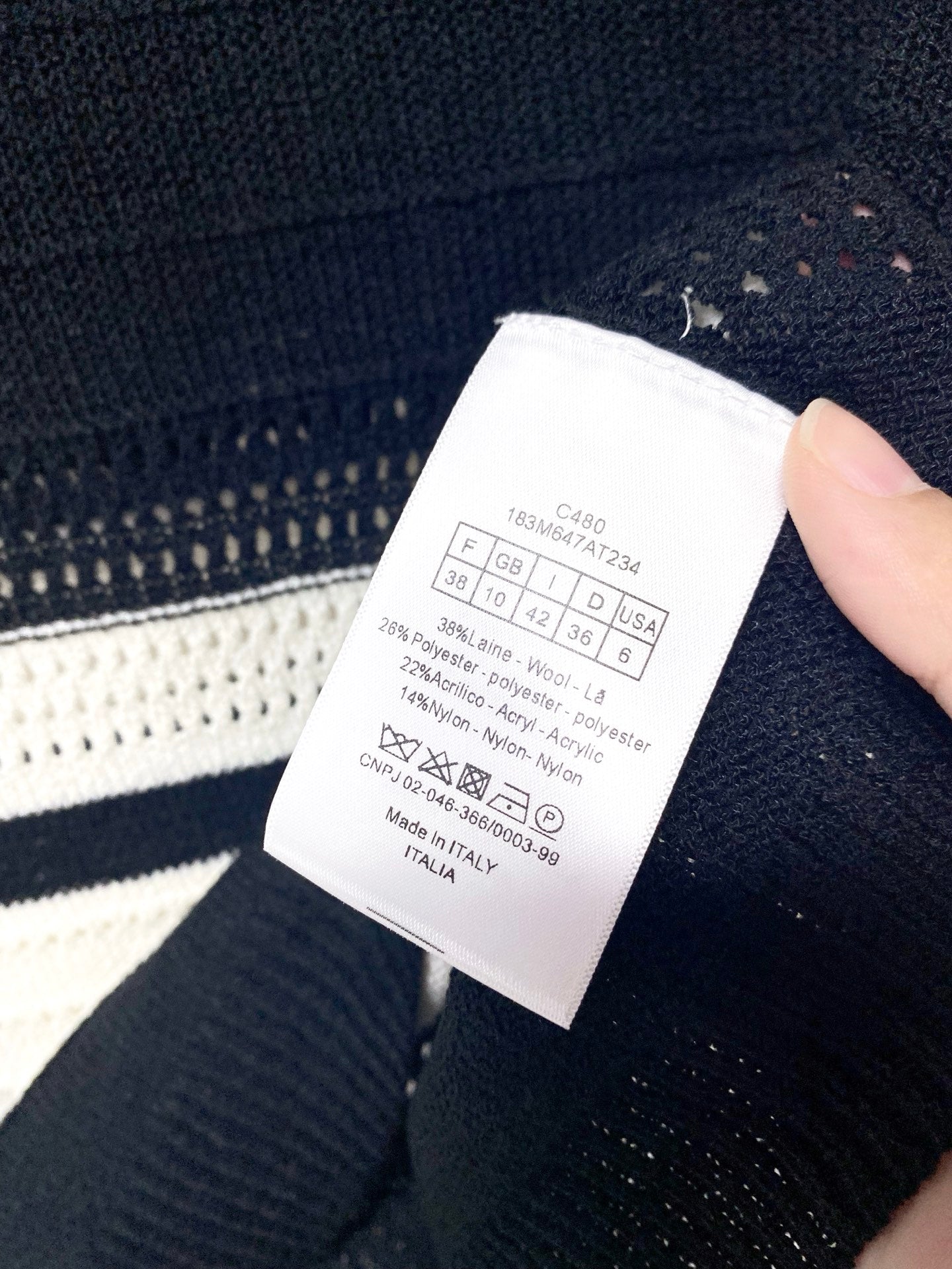 DIOR 26S SHORT-SLEEVED SWEATER 1288
