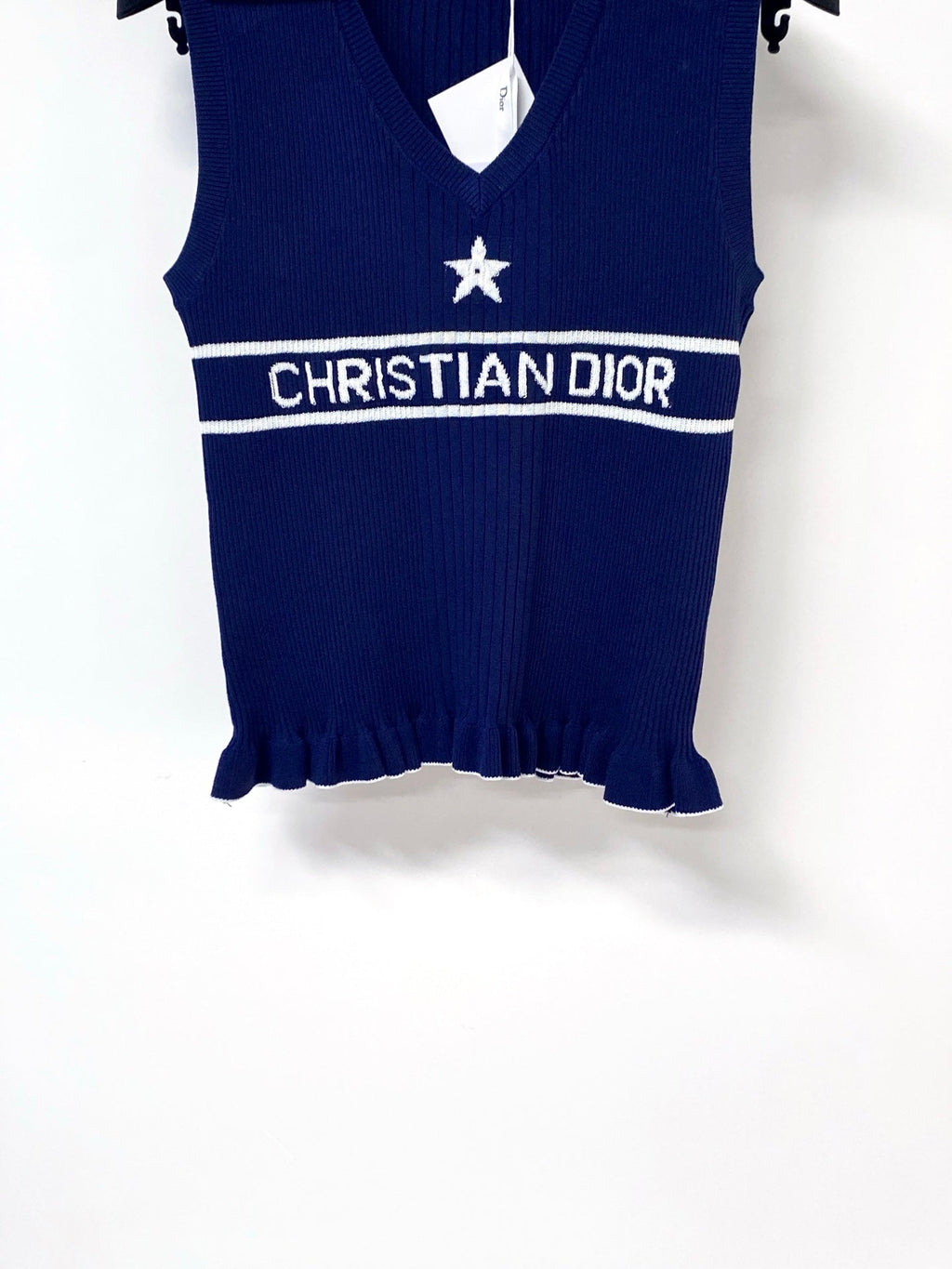 DIOR 26S SLEEVELESS KNIT POLO SHIRT 1290
