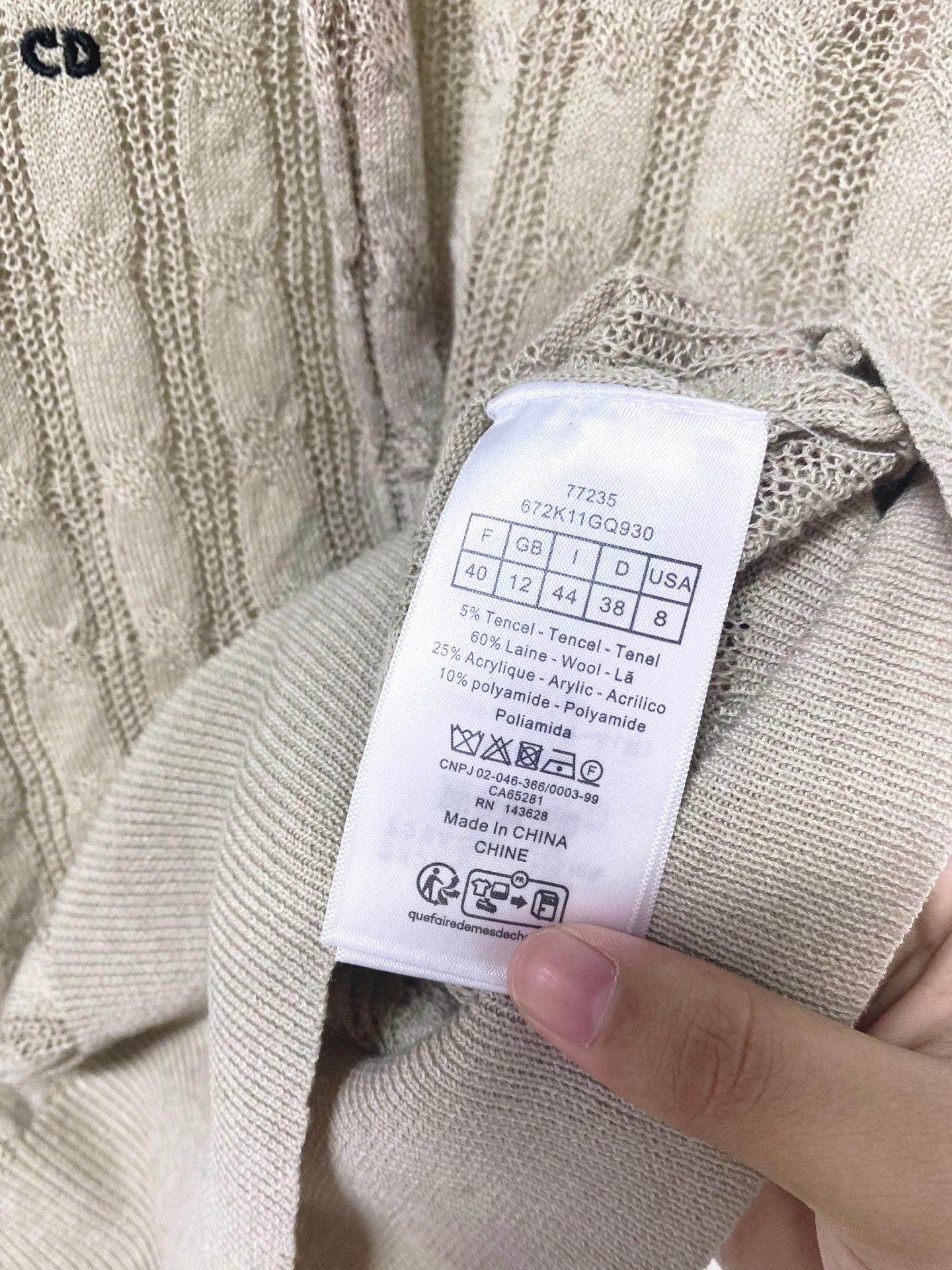 DIOR 26S SHORT-SLEEVED SWEATER 1251