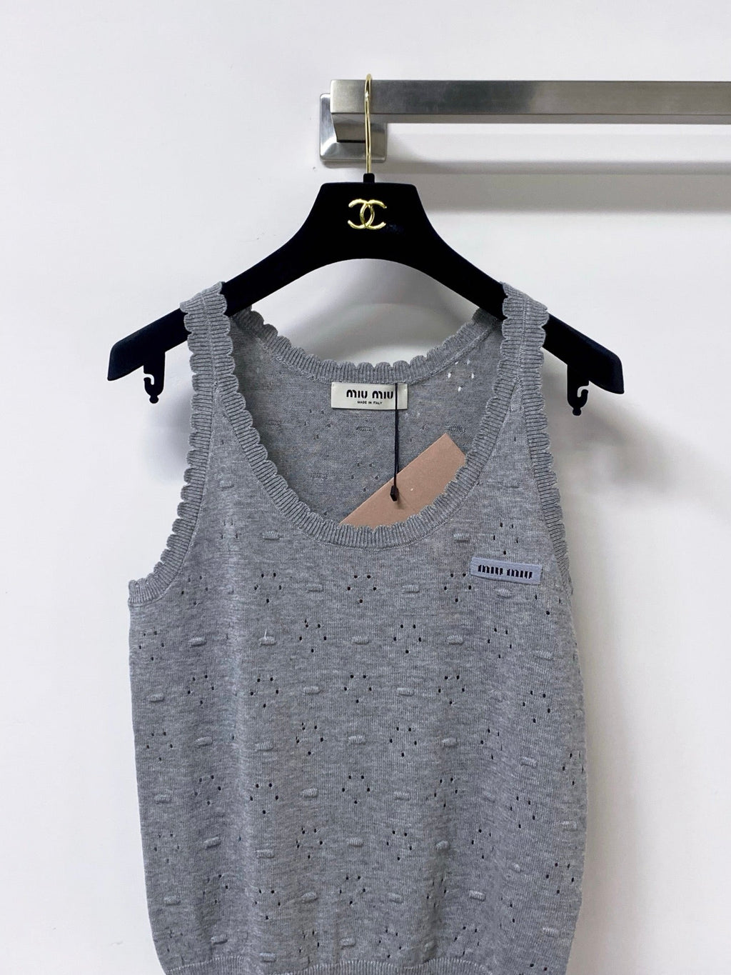 MIUMIU 26S SLEEVELESS KNIT TANK TOP 1152