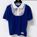 MIUMIU 26S RUFFLED COLLAR POLO SHIRT 1154