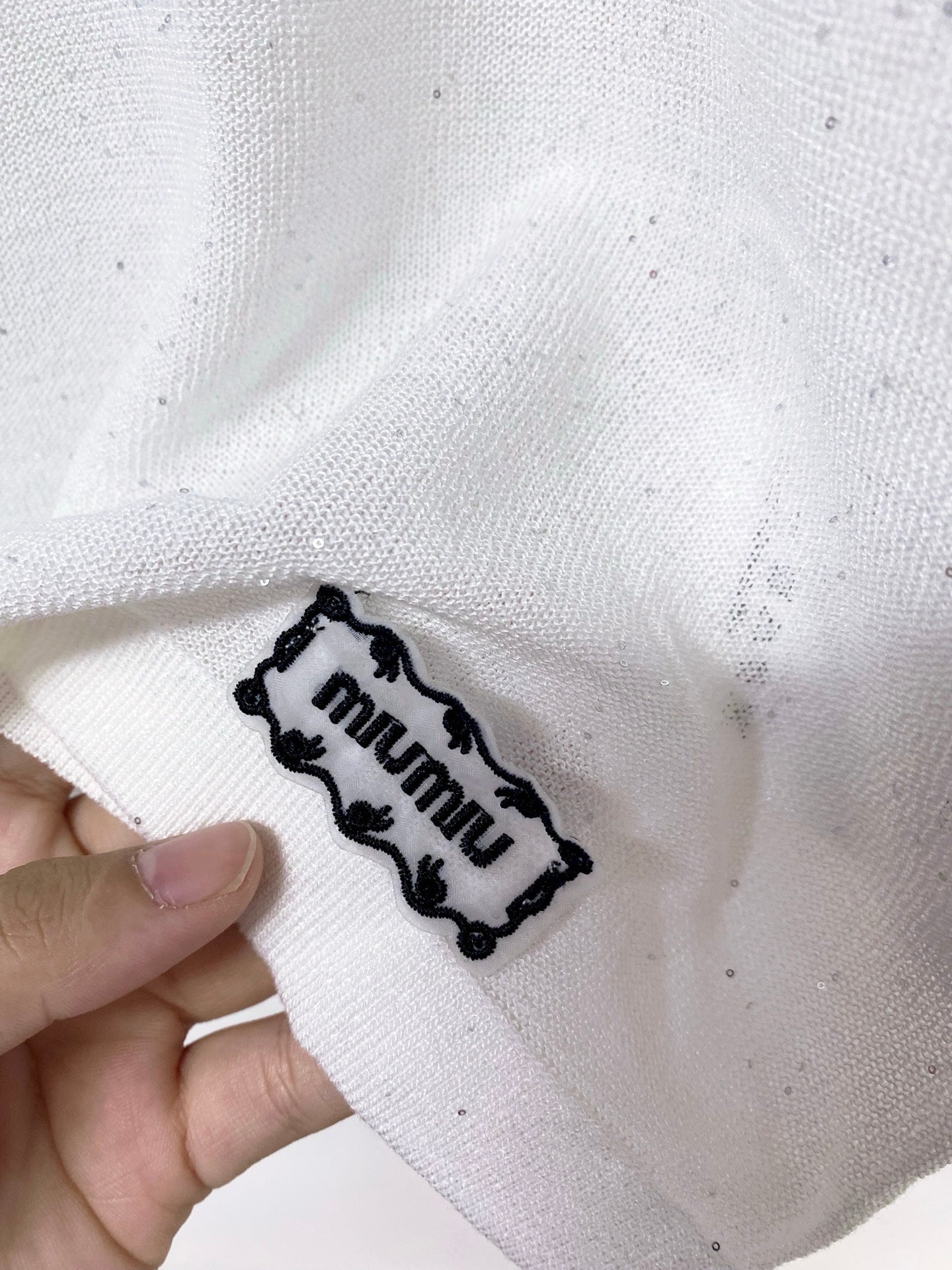 MIUMIU 26S RUFFLED COLLAR POLO SHIRT 1153