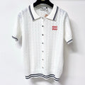 MIUMIU 26S KNIT POLO TOP 1247