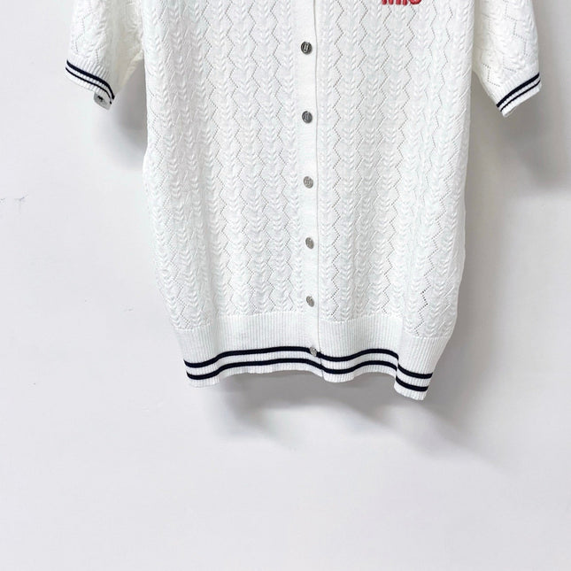 MIUMIU 26S KNIT POLO TOP 1247
