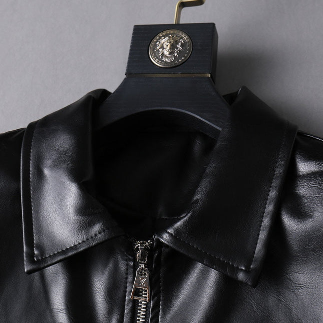 LV BLACK LAMBSKIN SHIRT JACKET 238998