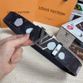 LV 25S BELT 38 MM IN DARK CHARCOAL GRAY CALFSKIN 593281