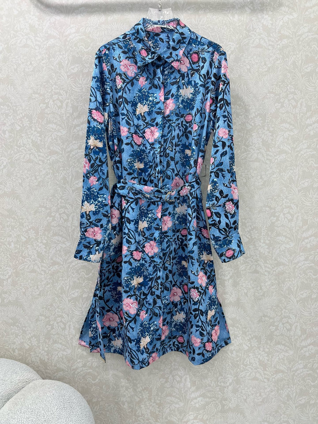 LV BELTED LONG SHIRT DRESS 275181