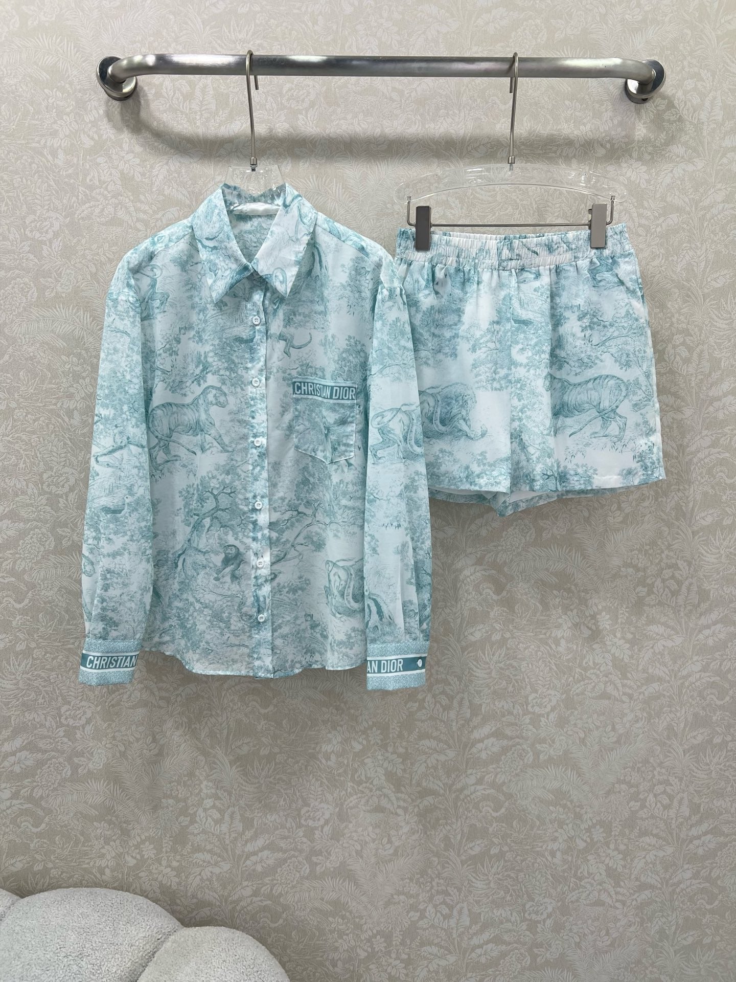 DIOR SET LONG-SLEEVE SHIRT AND SHORTS 269954