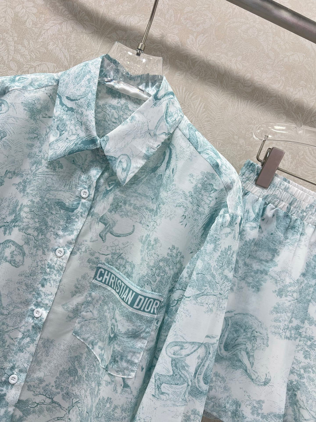 DIOR SET LONG-SLEEVE SHIRT AND SHORTS 269954