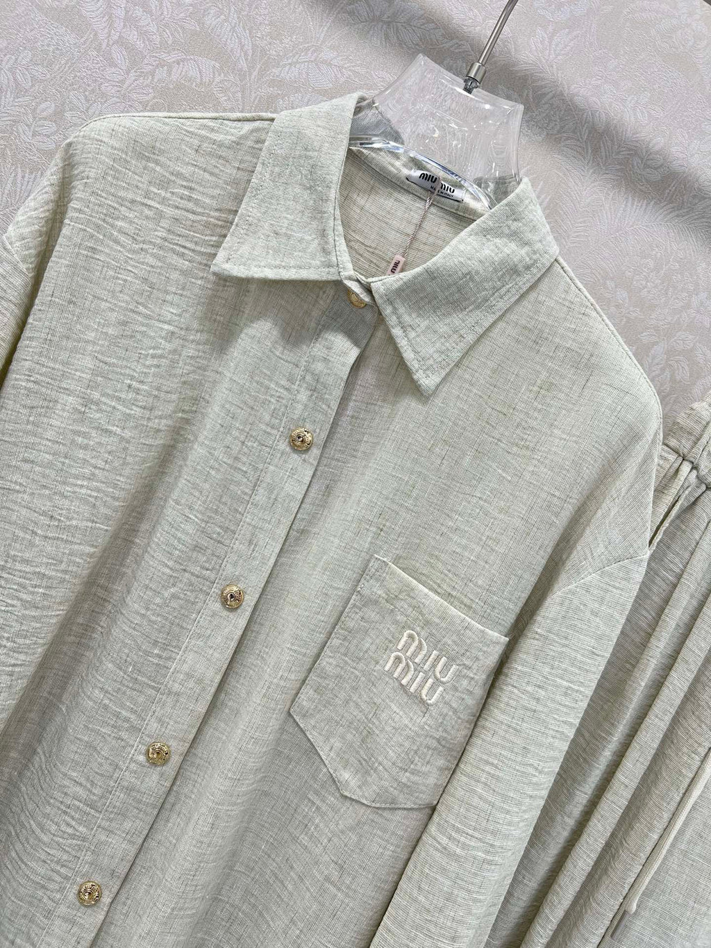 CHANEL SHIRT AND WIDE-LEG TROUSERS SET STYLE 33