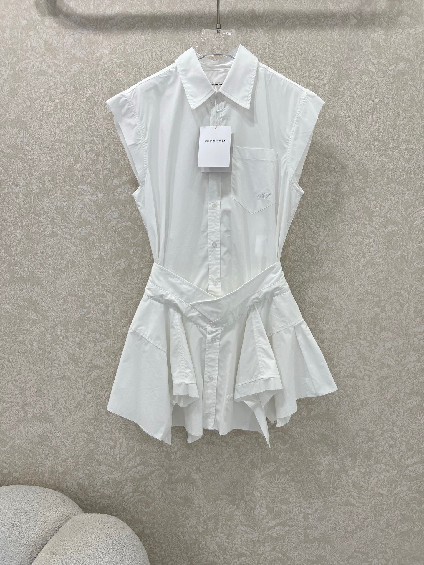ALEXANDER WANG UNIQUE DESIGN SHIRT DRESS 272255
