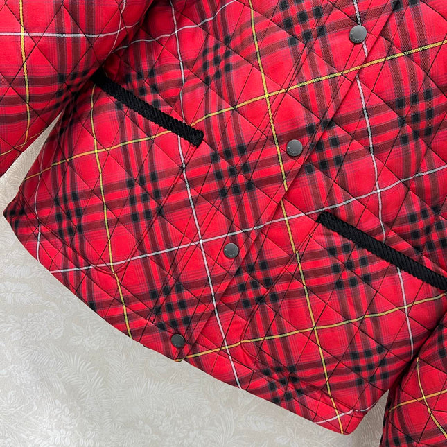 BURBERRY 25S COTTON PLAID JACKET 130
