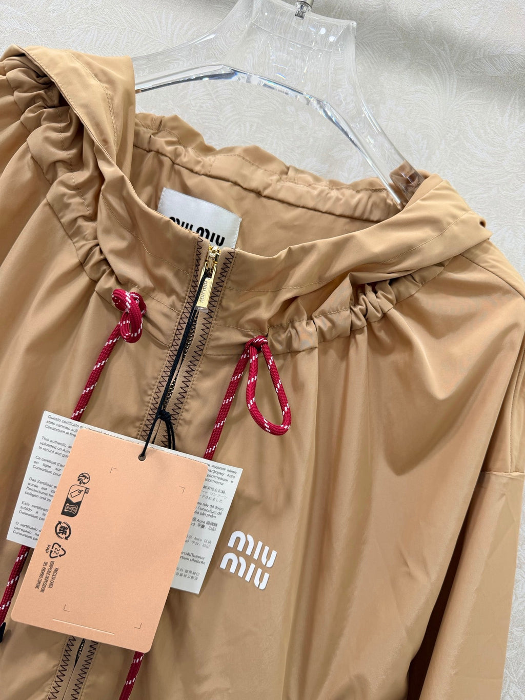 MIUMIU 26S HOODED JACKET 989