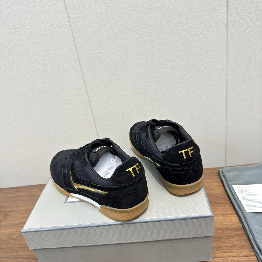 TOM FORD 26S JACKSON SNEAKERS IN BLACK SUEDE