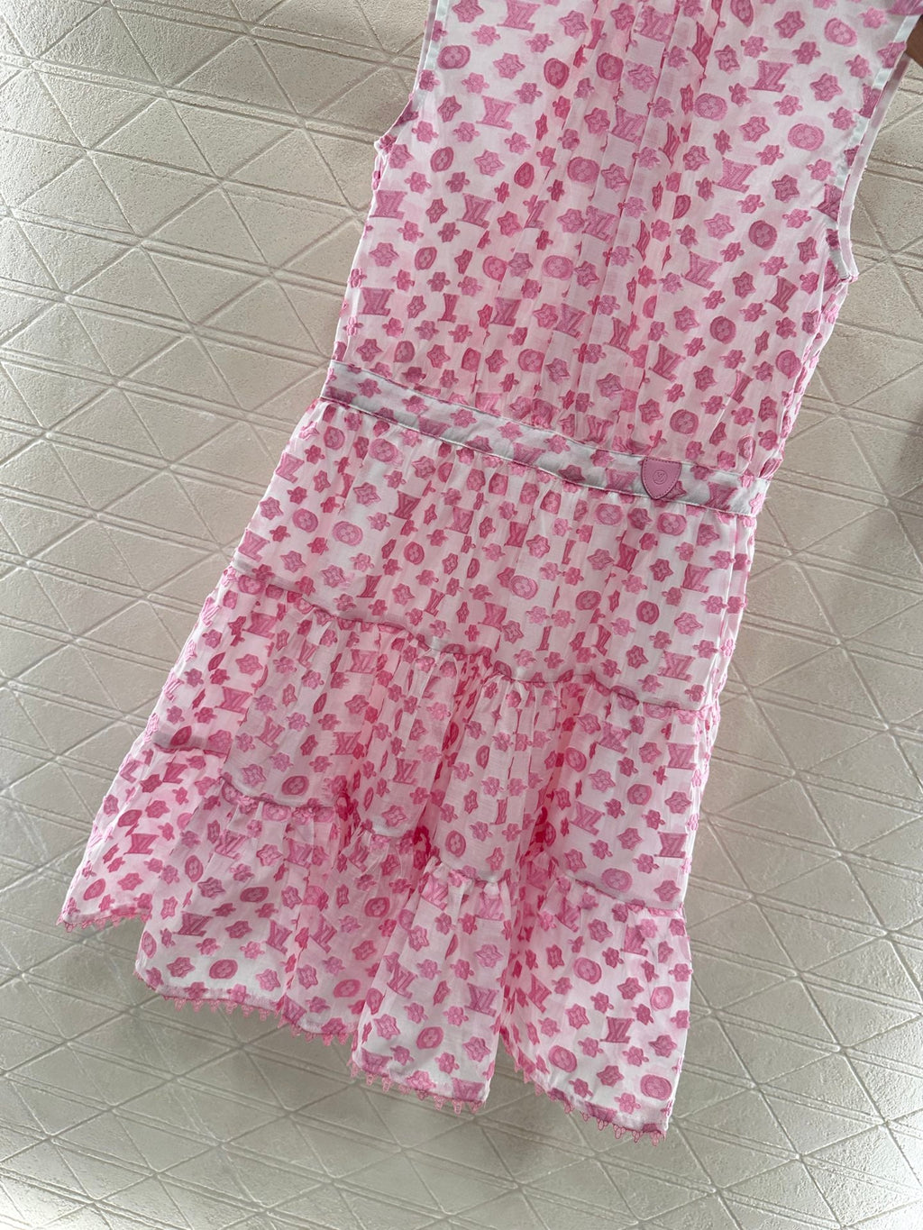 LV 25S SLEEVELESS JACQUARD DRESS 265595