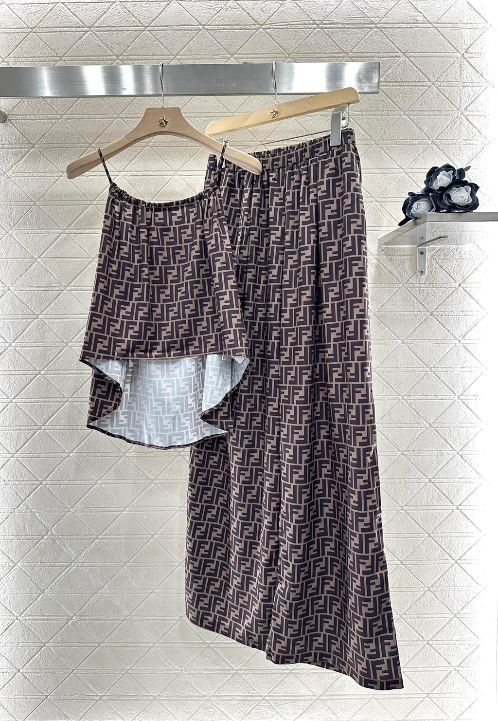 PRINTED BIB SET 25S IN COTTON 265636