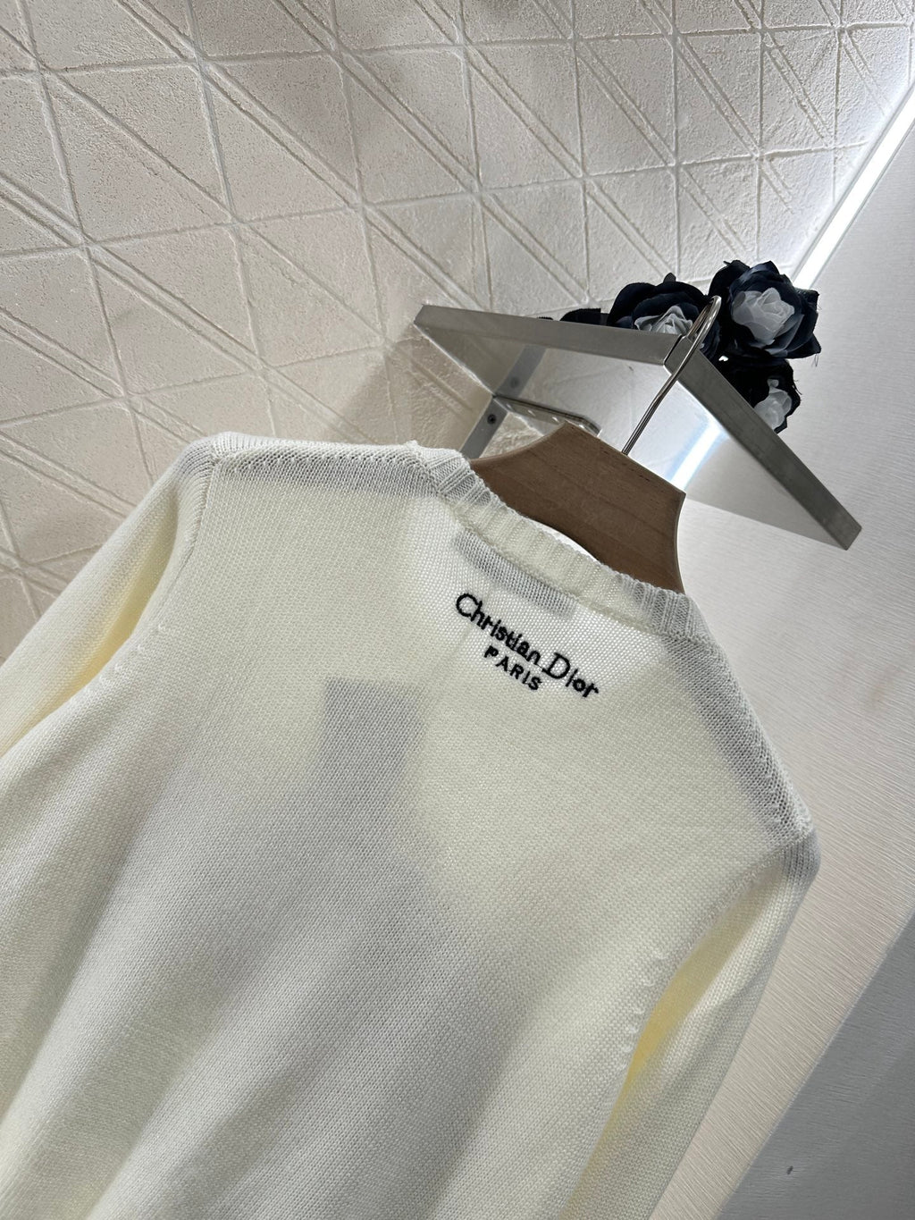 DIOR EMBROIDERED LANDSCAPE KNIT SWEATER 272312