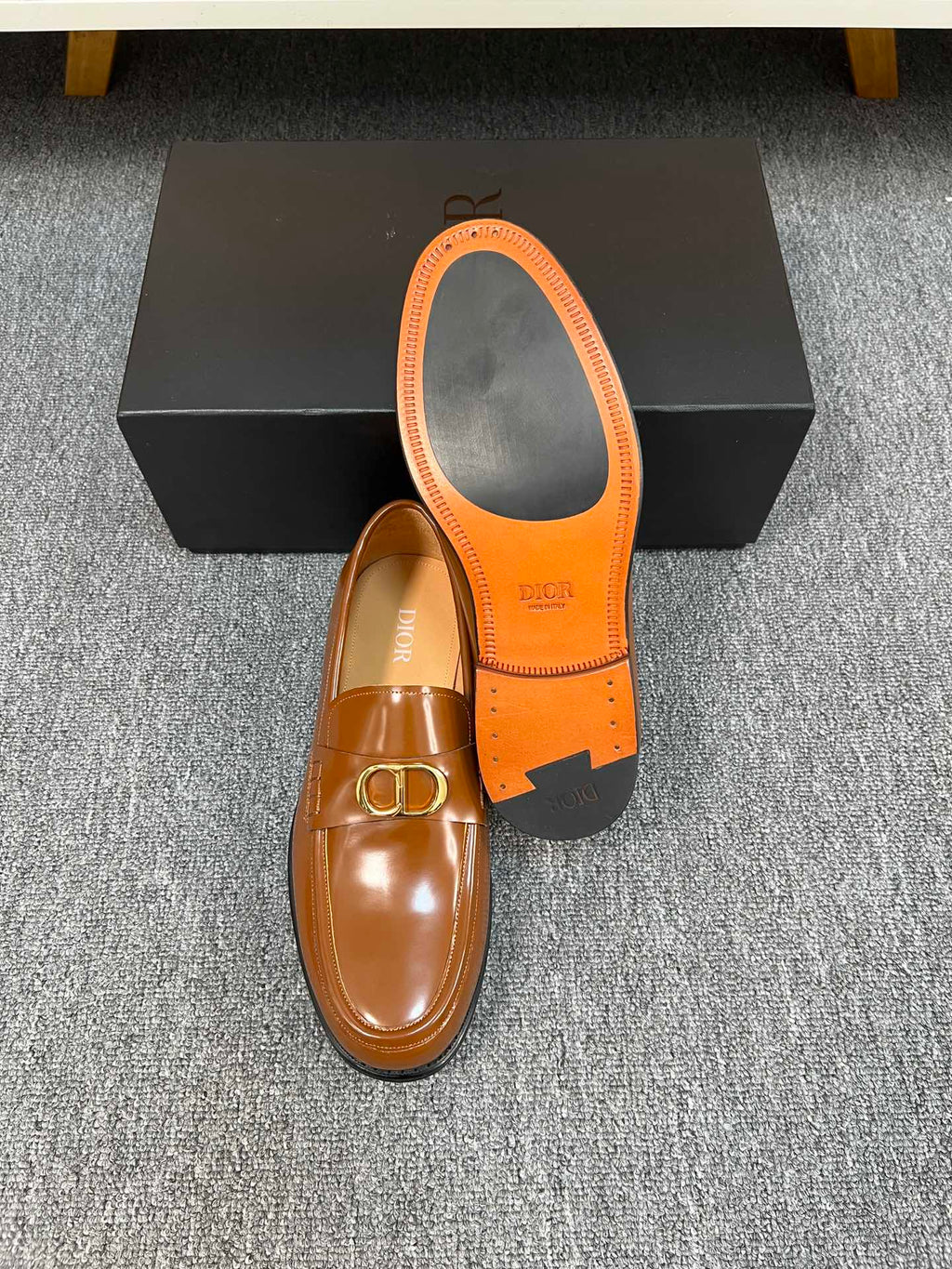 CD SYMBOL GRANVILLE LOAFER BRONZE CALFSKIN
