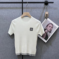 MIUMIU SHORT-SLEEVE KNIT TOP STYLE 283