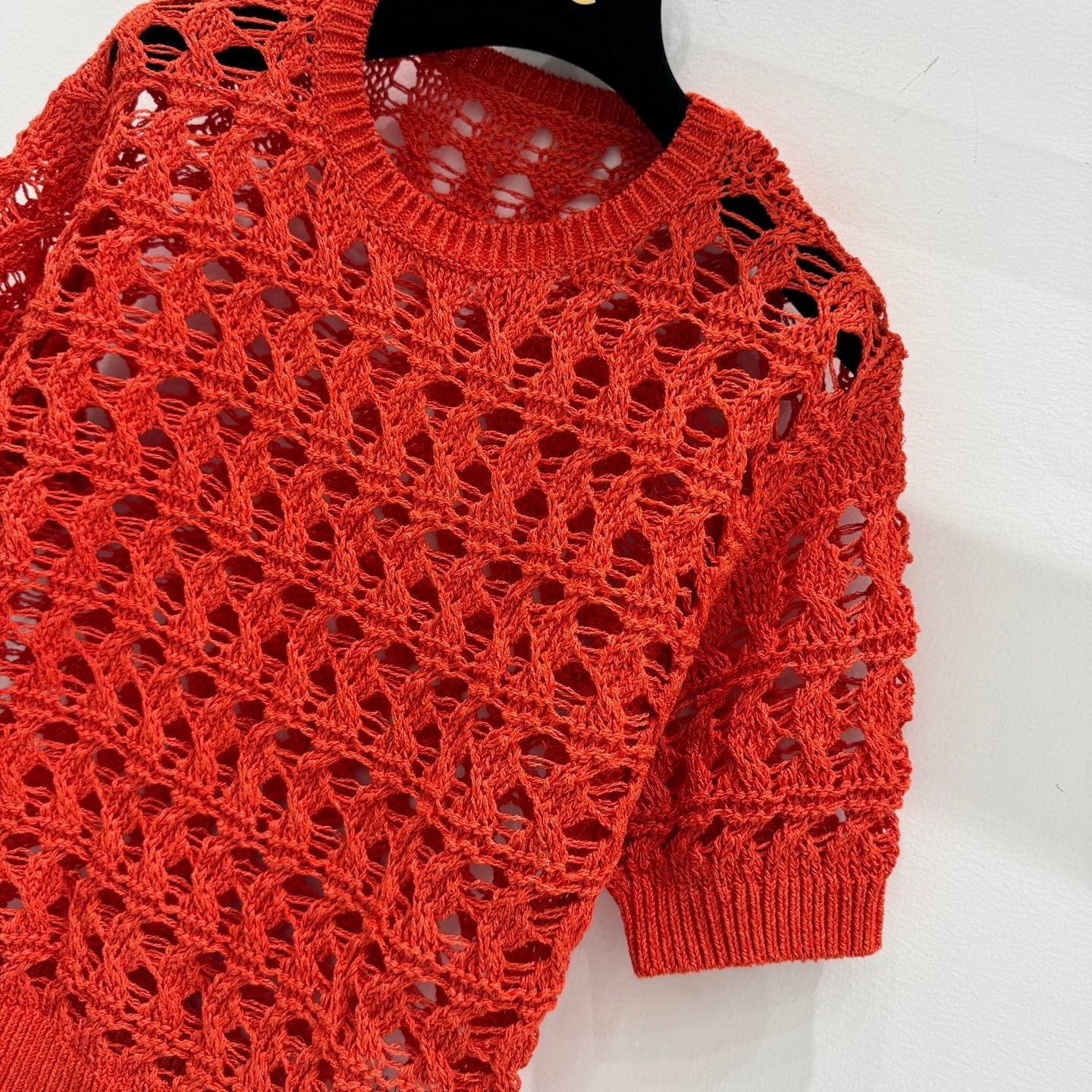 BRUNELLO 25S SHORT-SLEEVE KNIT SWEATER 267484