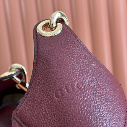 B LARGE SHOULDER BAG 49 IN ROSSO ANCORA RED CALFSKIN