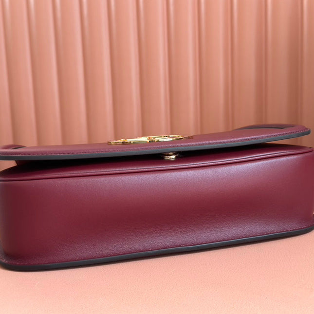 GUCCI 26S BLONDIE BAG 32 IN DARK RED CALFSKIN