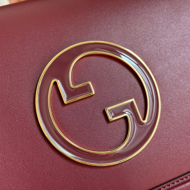 GUCCI 26S BLONDIE BAG 32 IN DARK RED CALFSKIN