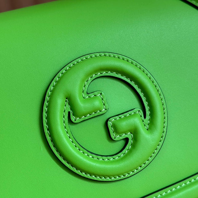 GUCCI 26S BLONDIE BAG 27 IN GREEN CALFSKIN