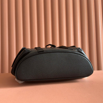 GUCCI 26S OPHIDIA LARGE BACKPACK 46 IN BLACK CALFSKIN