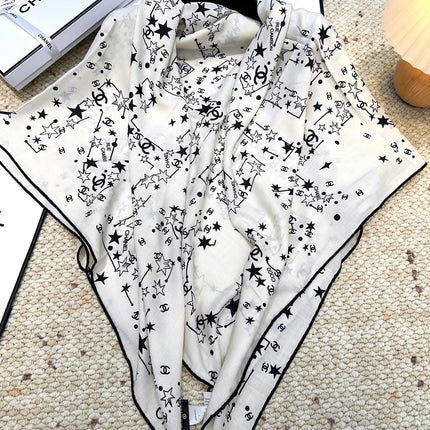 CHANEL 25S SCARF 140 CM IN CASHMERE SILK 943919