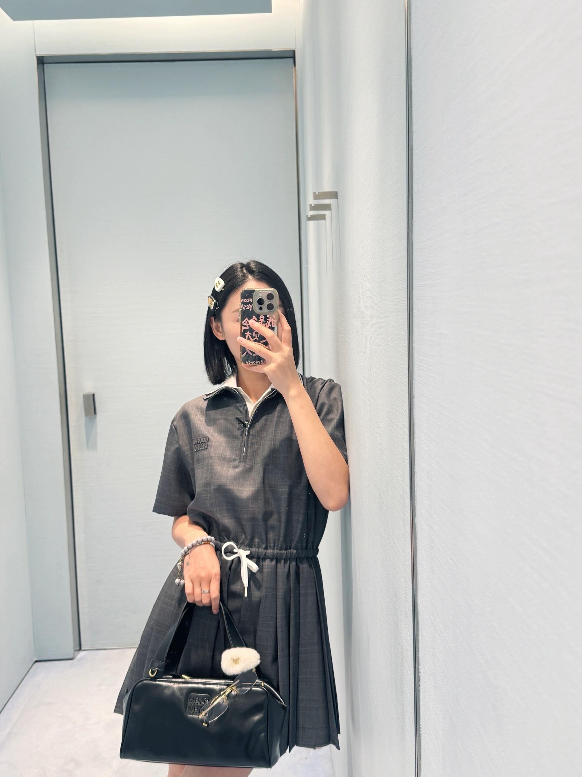 MIUMIU PLEATED DRESS STYLE 19