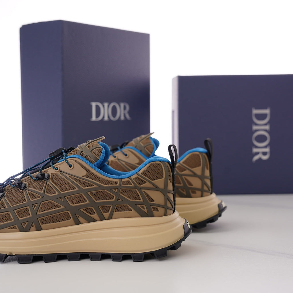 CD B31 SNEAKER BROWN AND BLUE MESH FABRIC