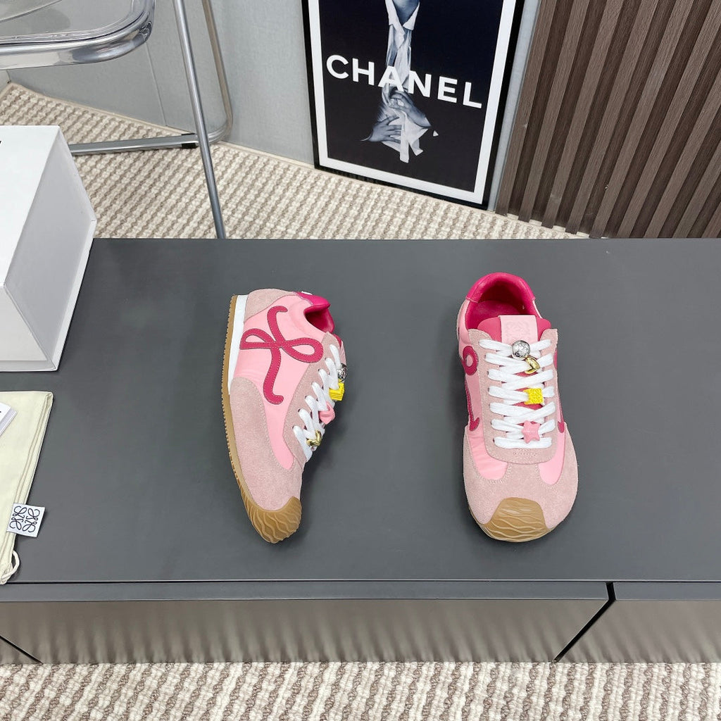 BALLET RUNNER 2.0 IN PINK PASTEL SUEDE AND LYCRA FABRIC