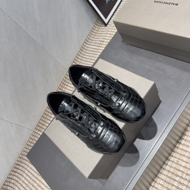 BALENCIAGA 25S SNEAKER IN BLACK CALFSKIN