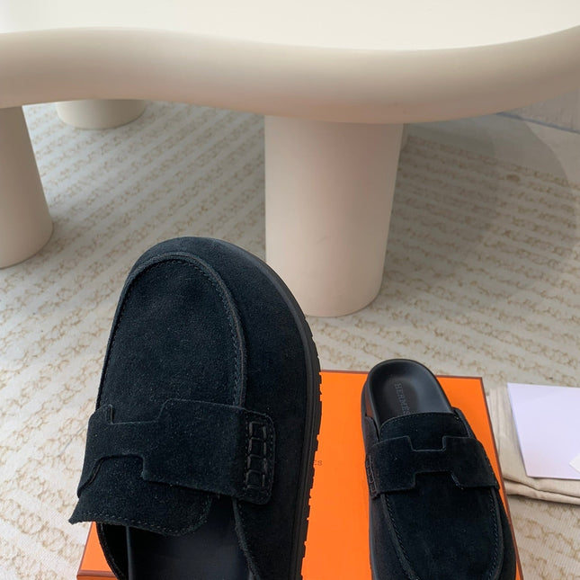 G0 MULE BLACK SUEDE