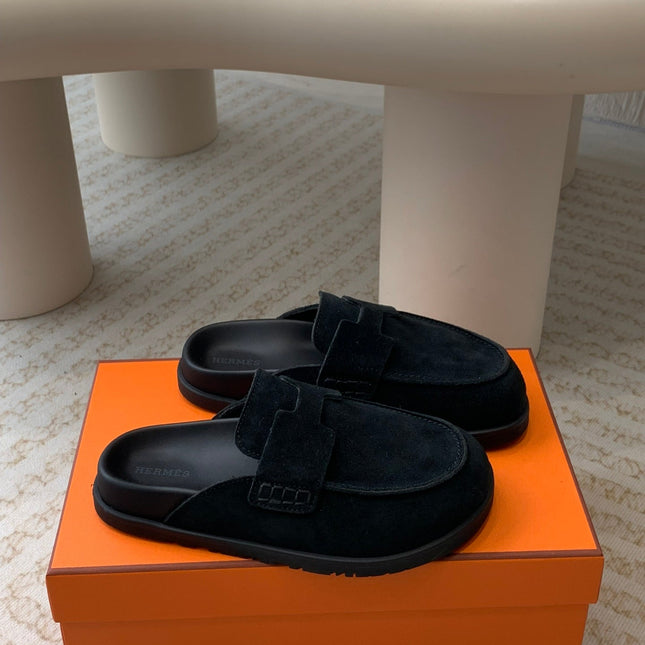 G0 MULE BLACK SUEDE