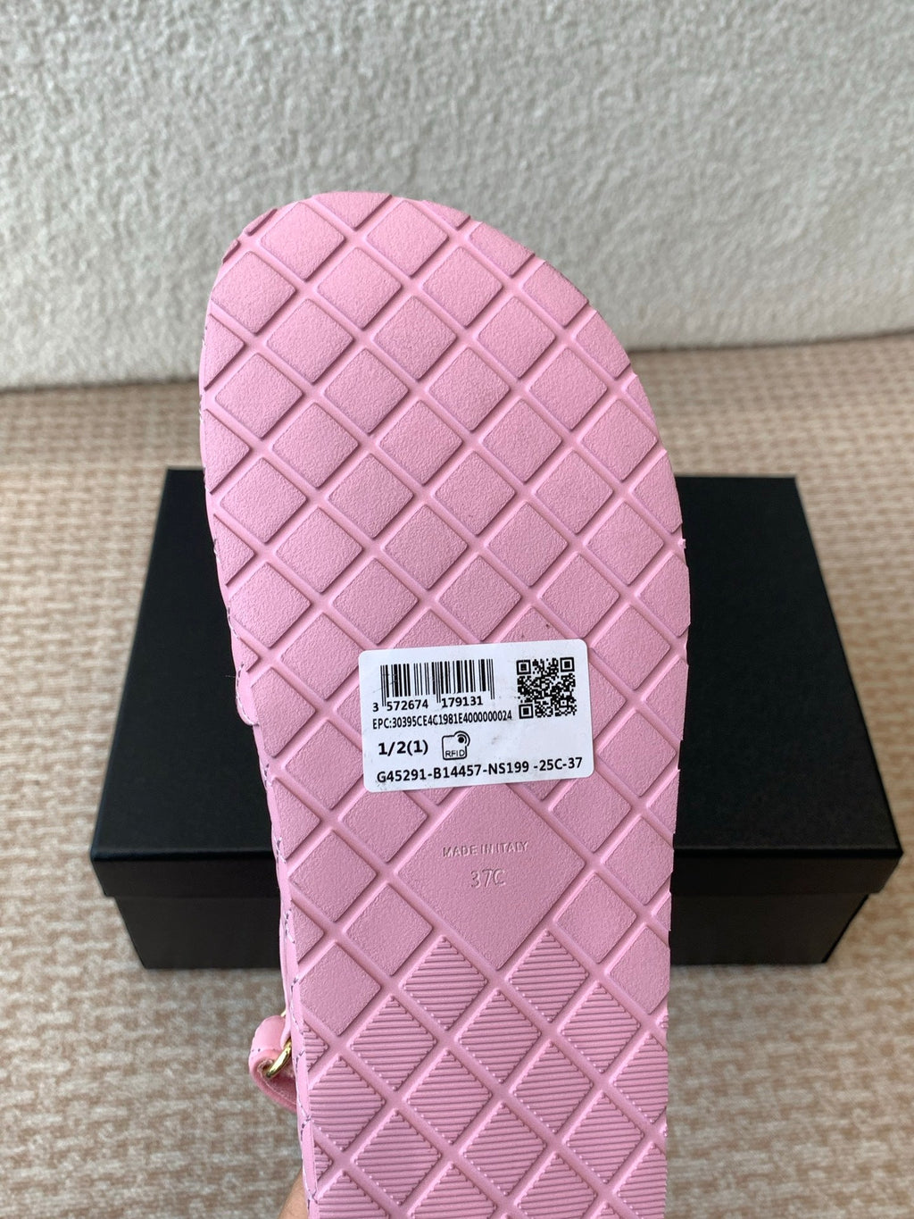 DAD SANDAL IN PALE PINK CALFSKIN