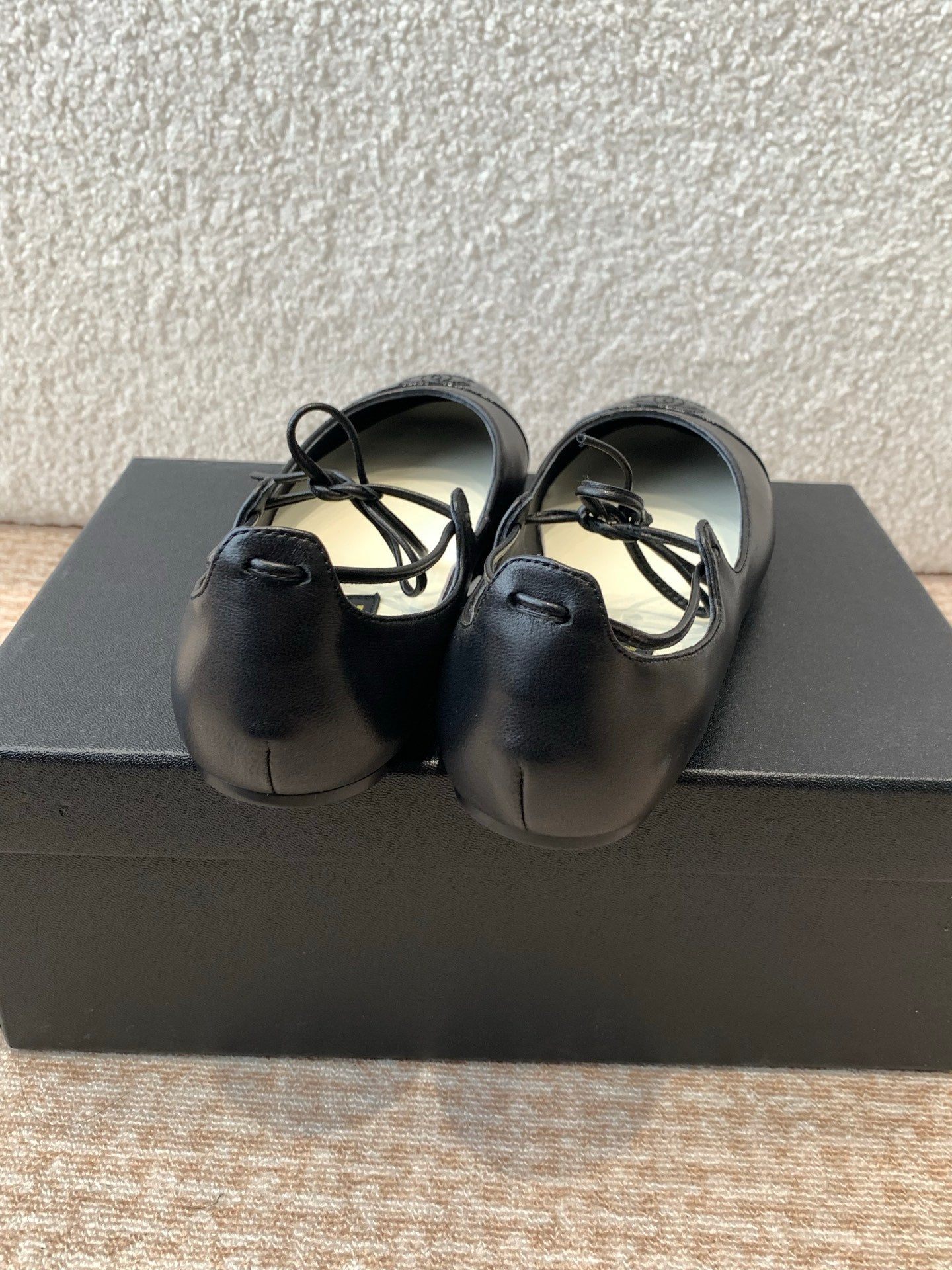 MARY JANE BALLERINA IN BLACK PATENT LAMBSKIN